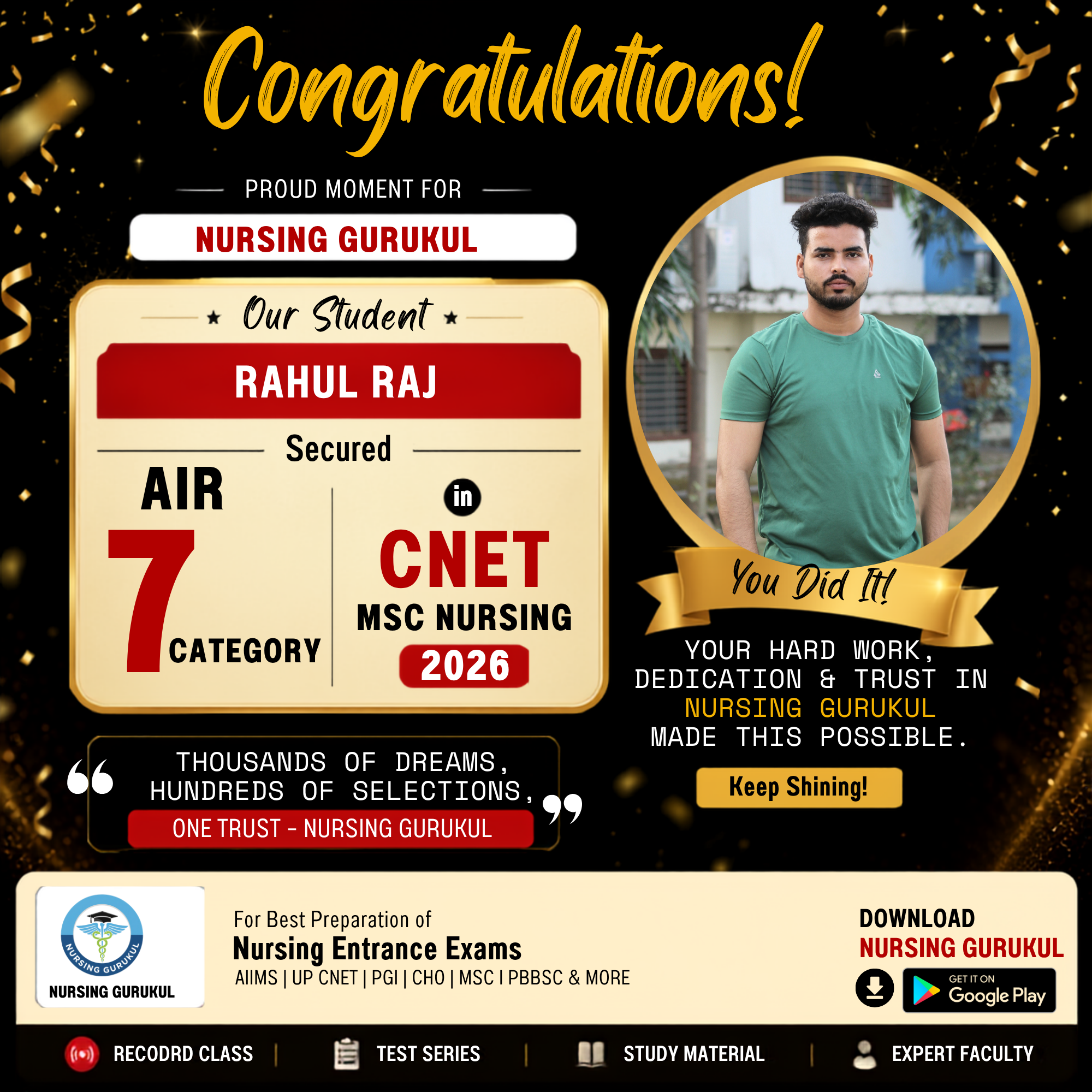 Official Result Celebration