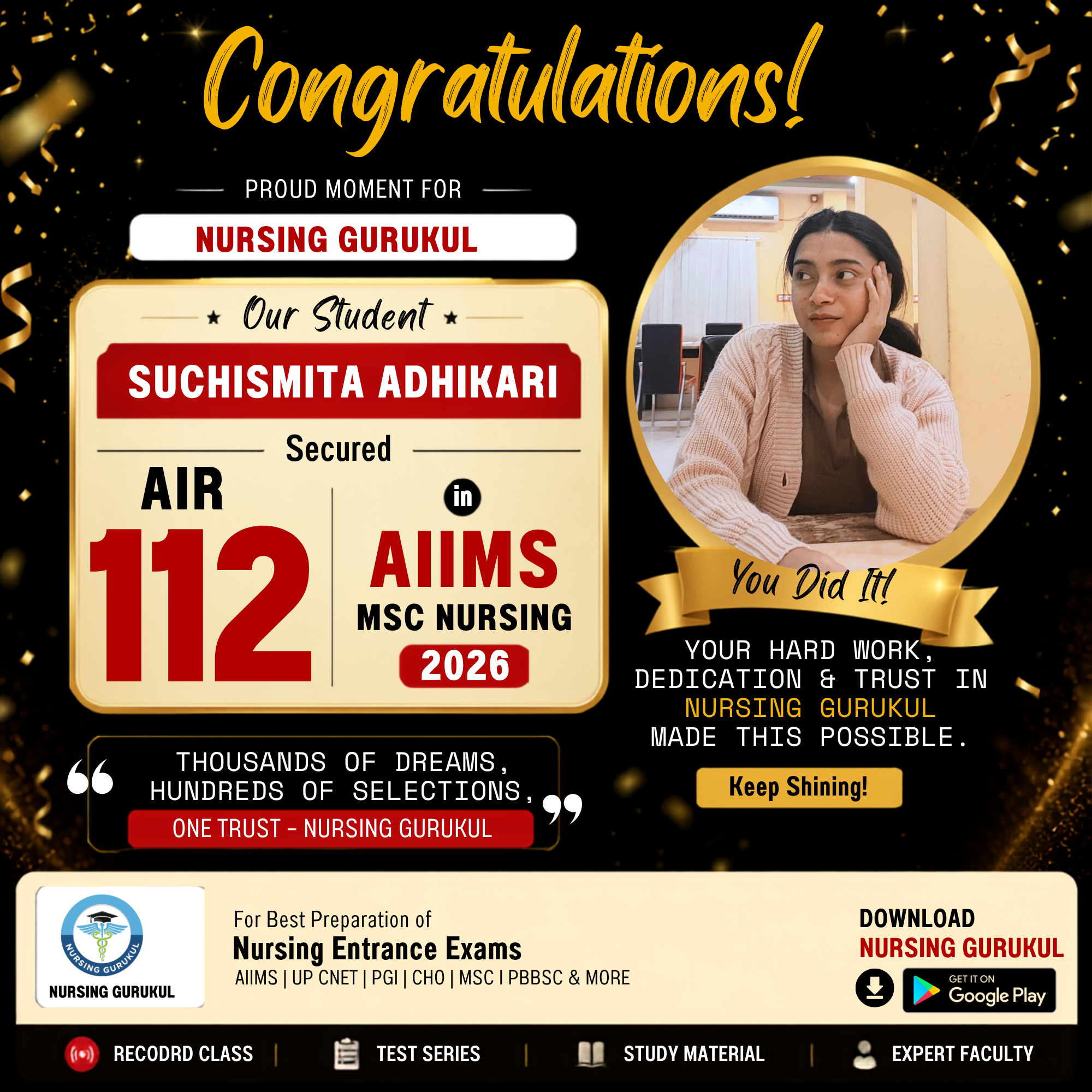 Official Result Celebration