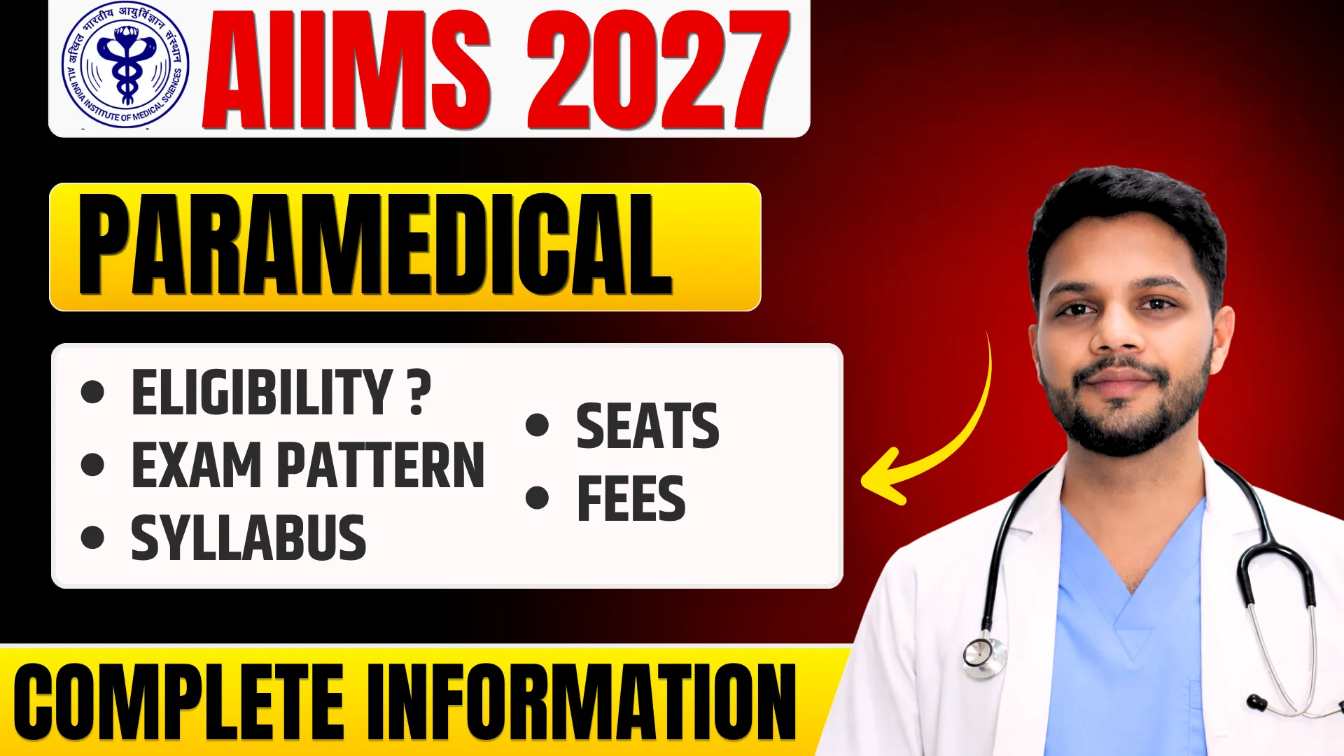 AIIMS Paramedical 2027: Exam Date, Eligibility, Syllabus & Exam Pattern