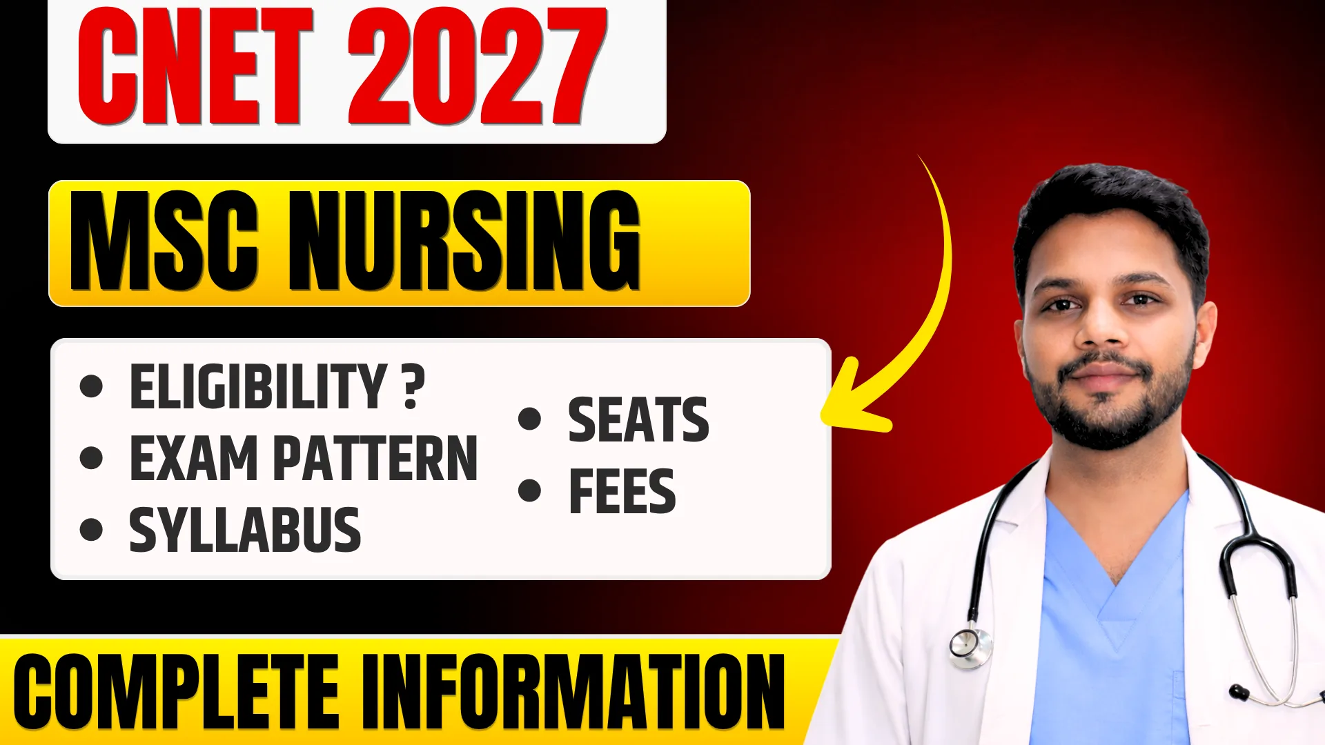 CNET M.Sc Nursing 2027: Exam Date, Eligibility, Syllabus & Exam Pattern