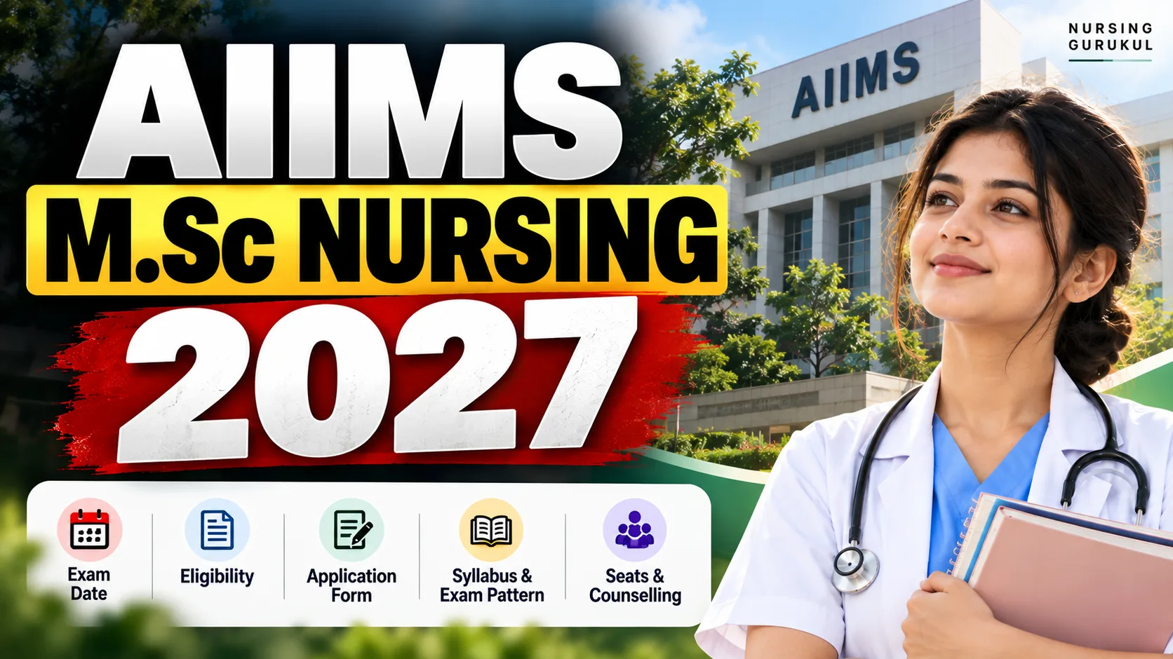 AIIMS MSc Nursing 2027: Exam Date, Eligibility, Application Form, Syllabus & Exam Pattern