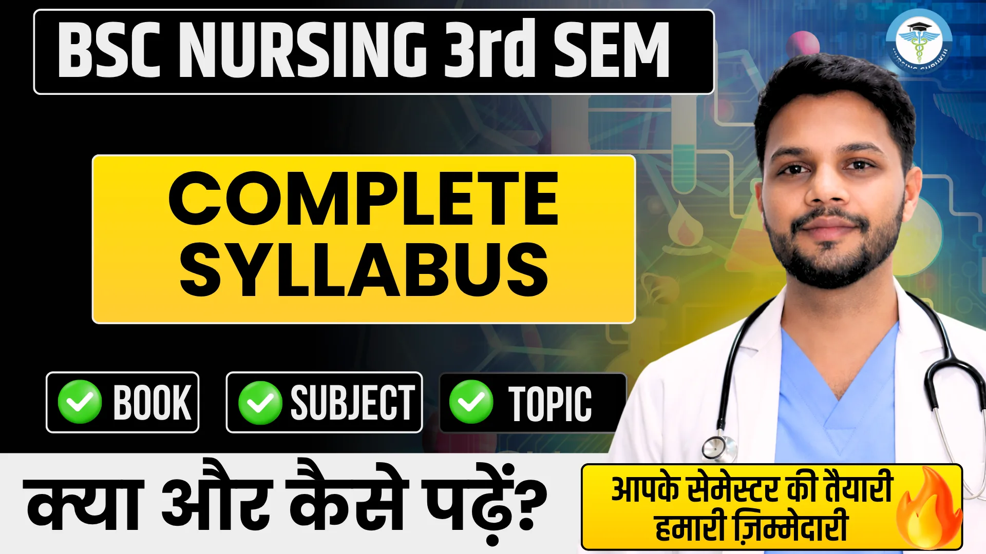 BSc Nursing 3rd Semester Syllabus 2026 (INC) PDF Download | Subjects & Course Structure